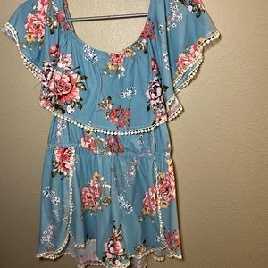 Off shoulder romper